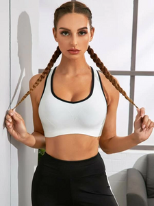 Energy Cut Out Back Sports Bra - White