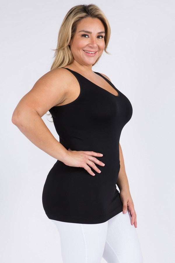 V-Neck Seamless Yoga Top - Black