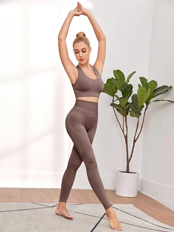 Chaturanga Bra and Legging Set - Bronze