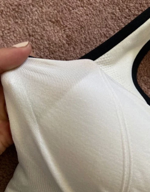 Energy Cut Out Back Sports Bra - White